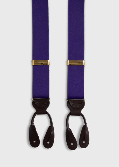 Solid Grosgrain Suspenders Auburn, unselectable - Paul Stuart
