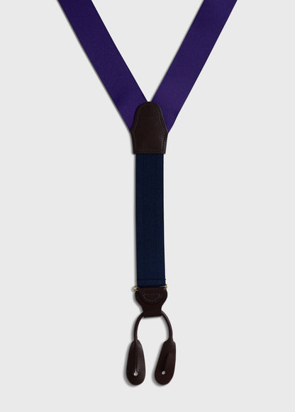 Solid Grosgrain Suspenders Auburn, unselectable - Paul Stuart