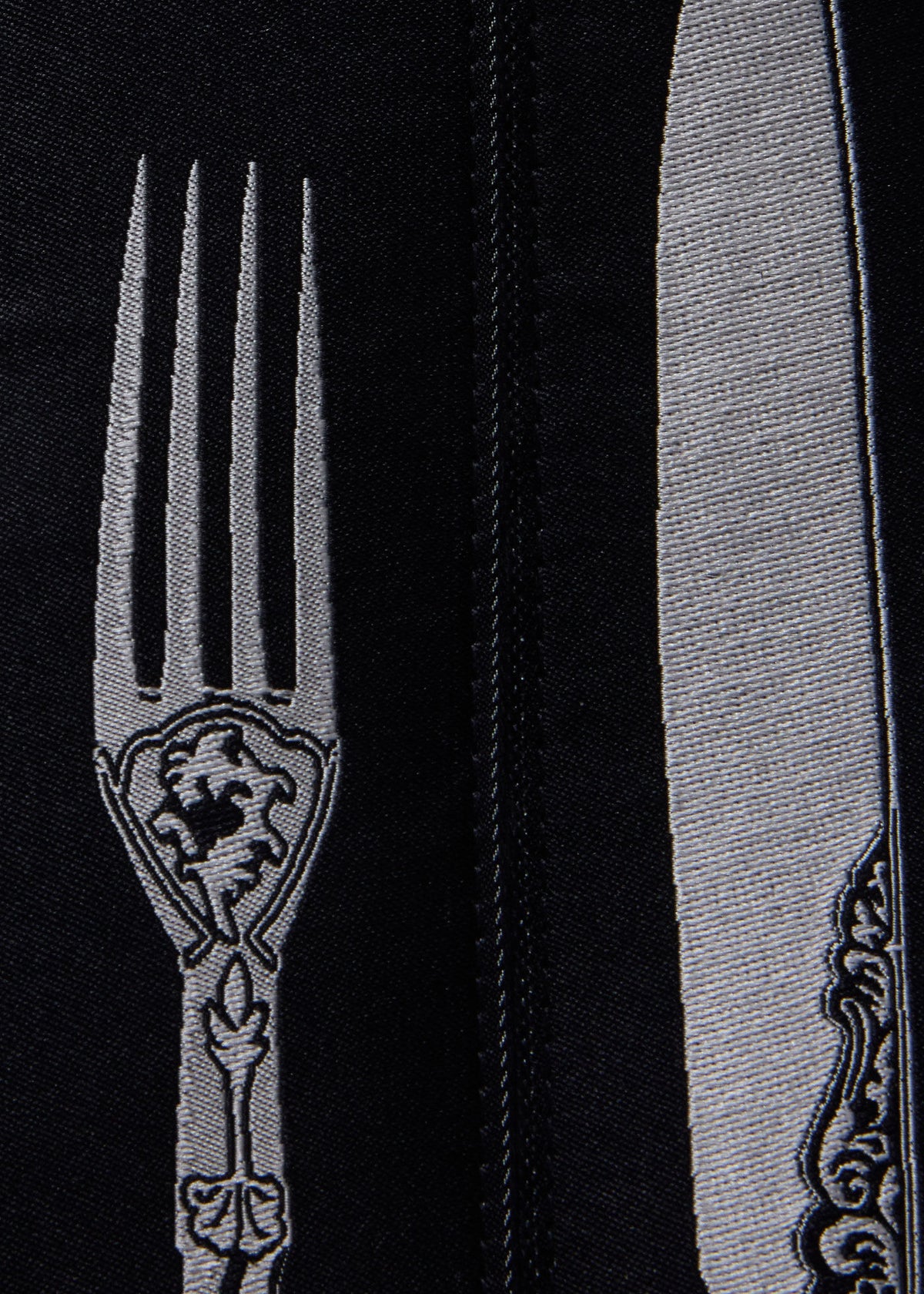 Knife & Fork Suspenders Black - Paul Stuart