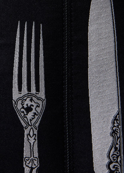 Knife & Fork Suspenders Black - Paul Stuart