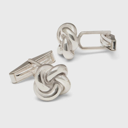 Gold Plated Sterling Silver Knot Cufflink & Stud Set Assorted, unselectable - Paul Stuart