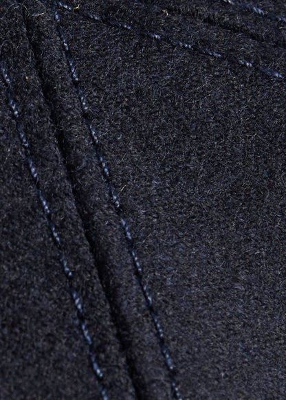 Wool & Cashmere Flannel Baseball Cap Medium Blue - Paul Stuart