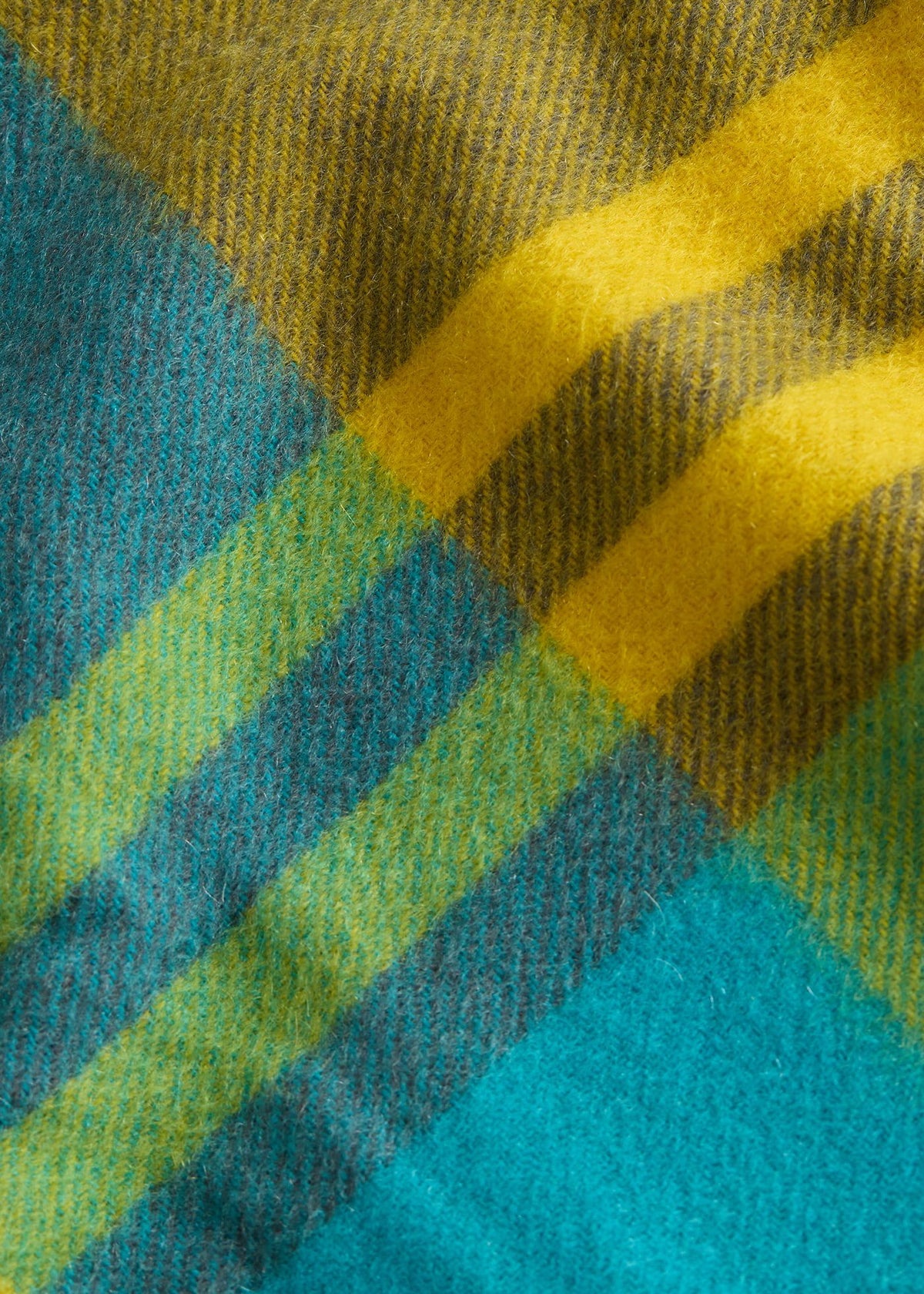 Woven Cashmere Plaid Scarf Blue/Red - Paul Stuart