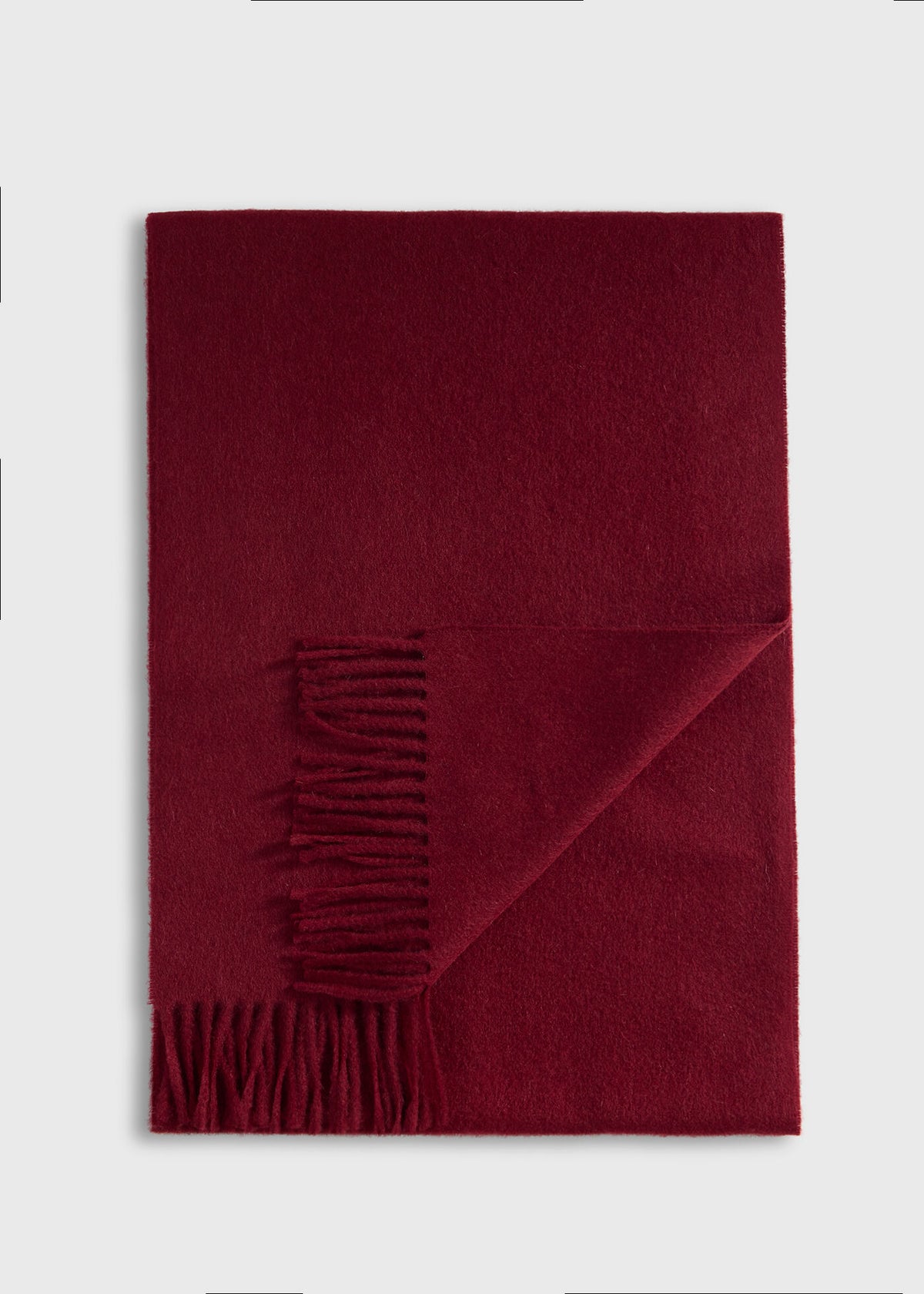 Cashmere Scarf with Man on the Fence Logo Blue, unselectable - Paul Stuart