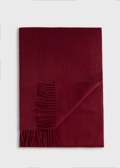Cashmere Scarf with Man on the Fence Logo Blue, unselectable - Paul Stuart