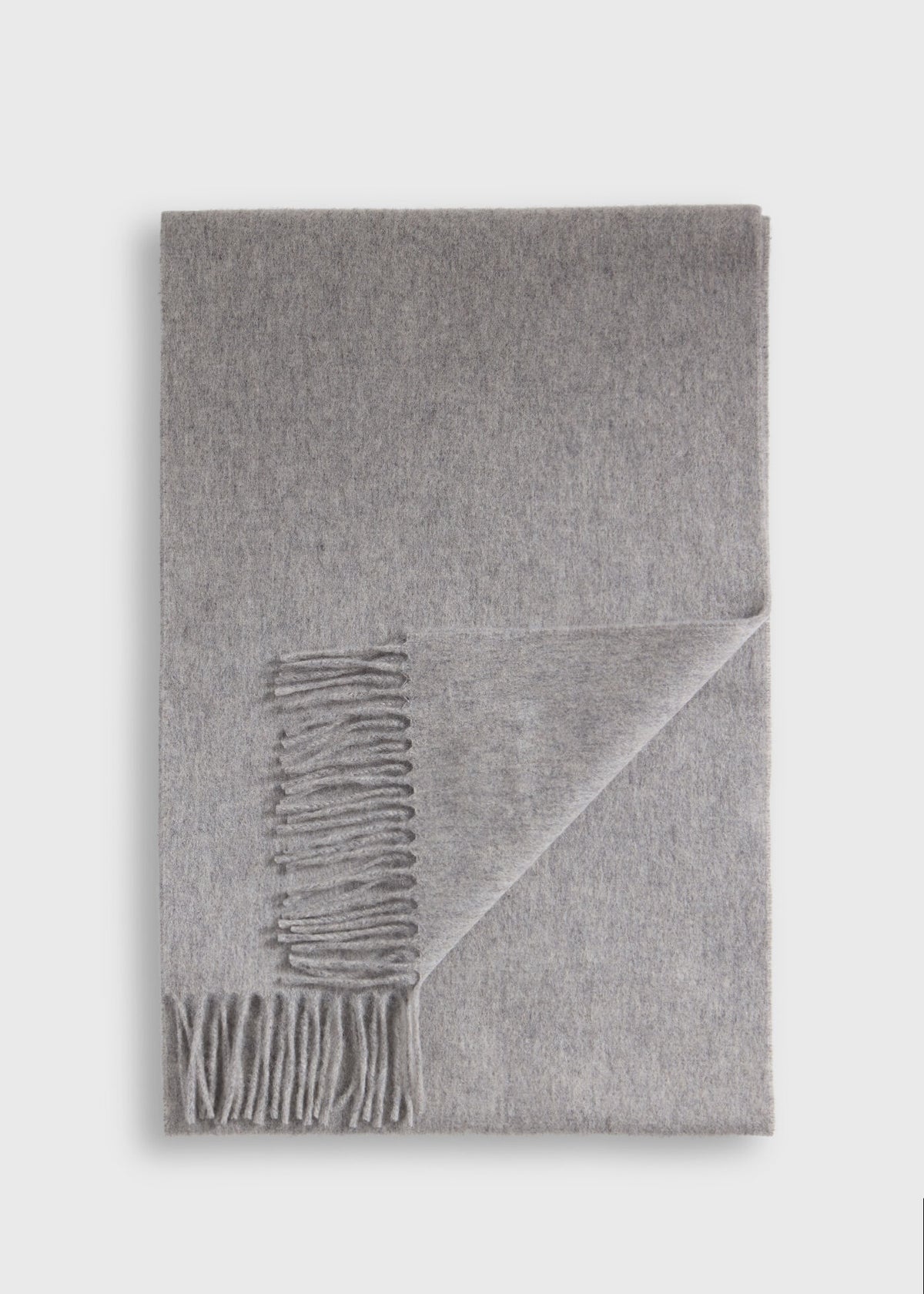 Cashmere Scarf with Man on the Fence Logo Blue, unselectable - Paul Stuart