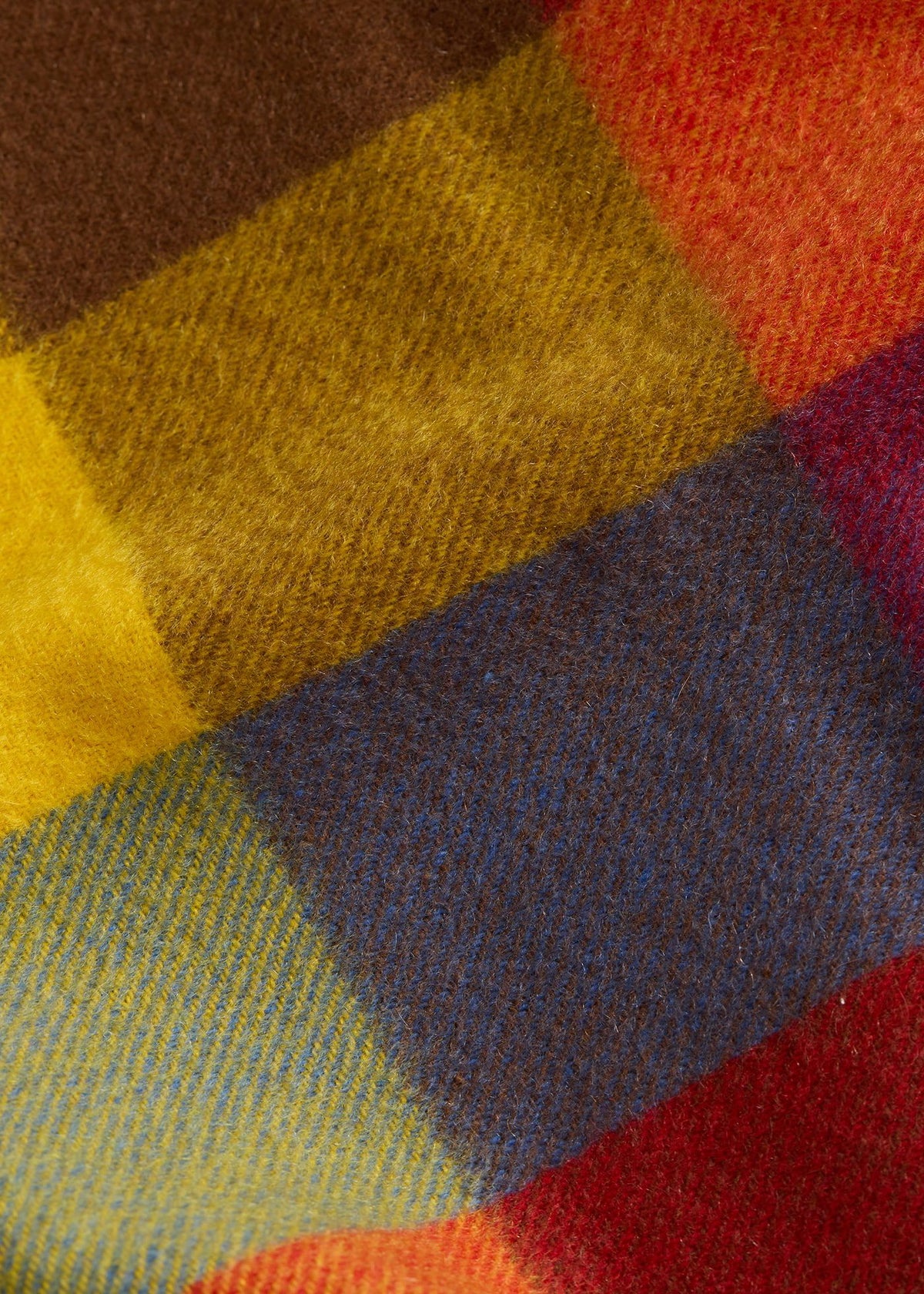 Woven Cashmere Buffalo Check Scarf Multi - Paul Stuart