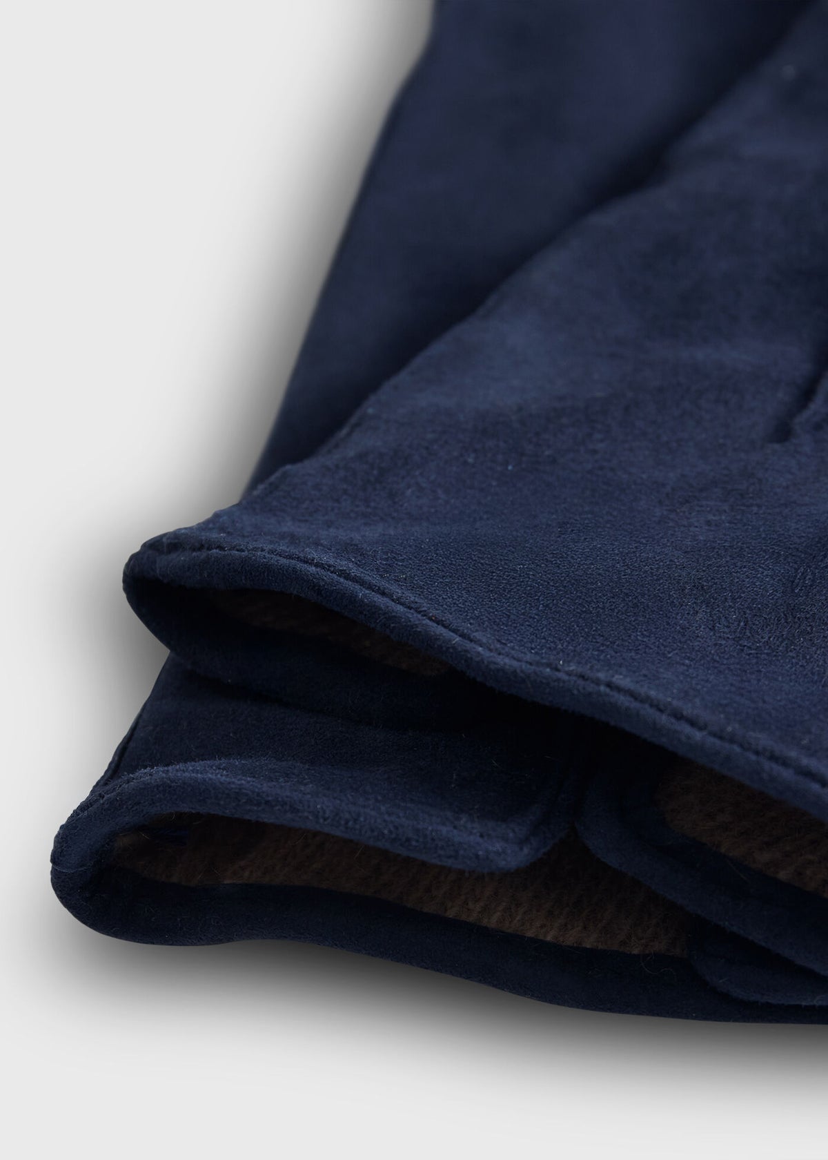 Suede Gloves with Cashmere Lining Light Blue - Paul Stuart