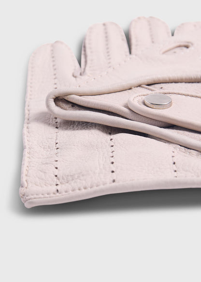 Deerskin Leather Driving Glove Beige - Paul Stuart