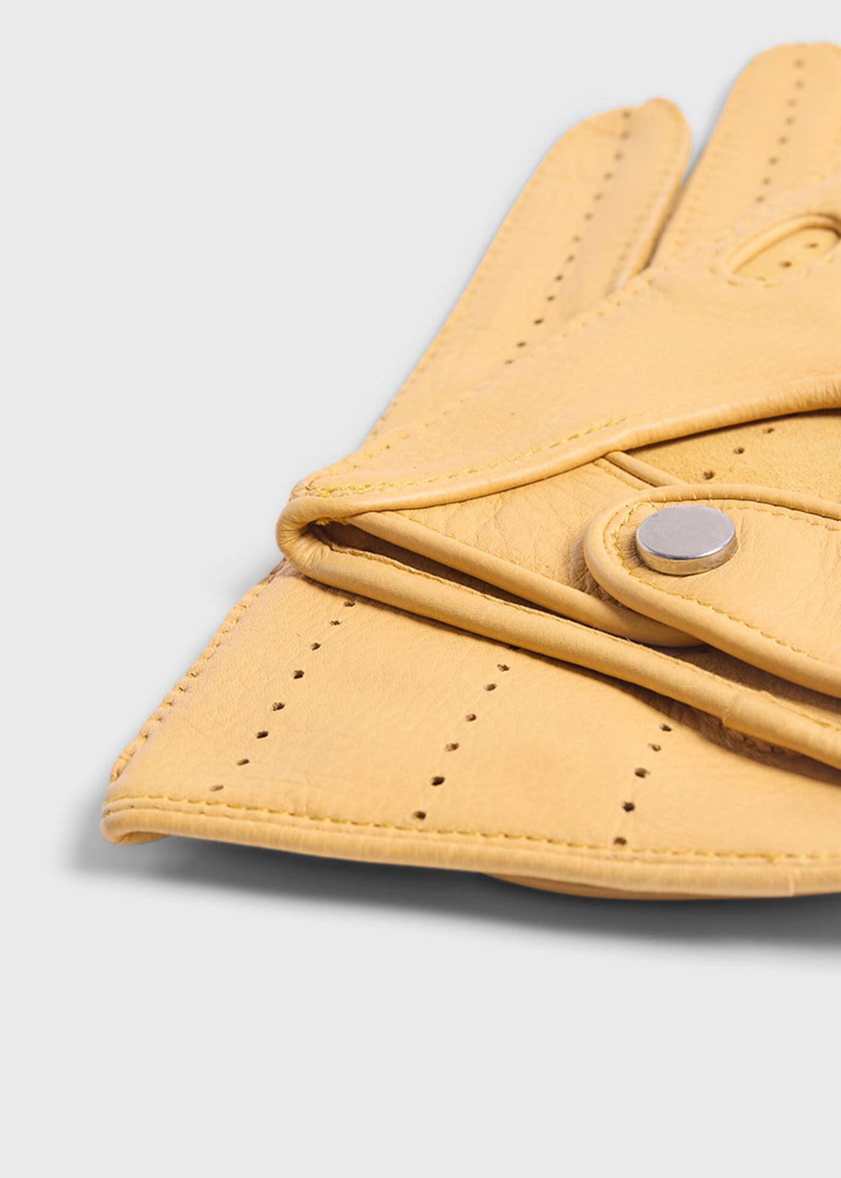Deerskin Leather Driving Glove Beige - Paul Stuart