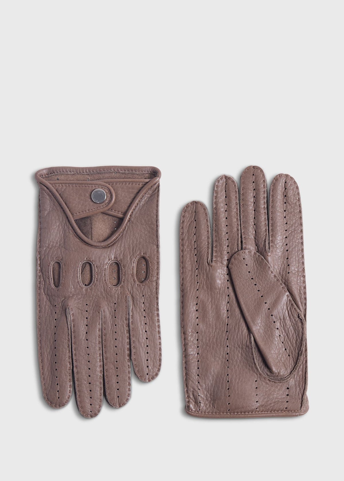 Deerskin Leather Driving Glove Beige - Paul Stuart