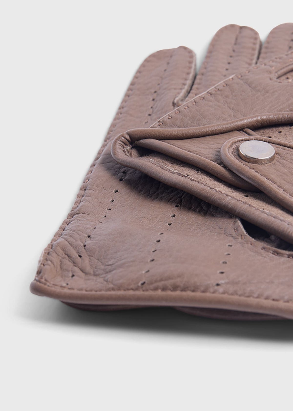 Deerskin Leather Driving Glove Beige - Paul Stuart