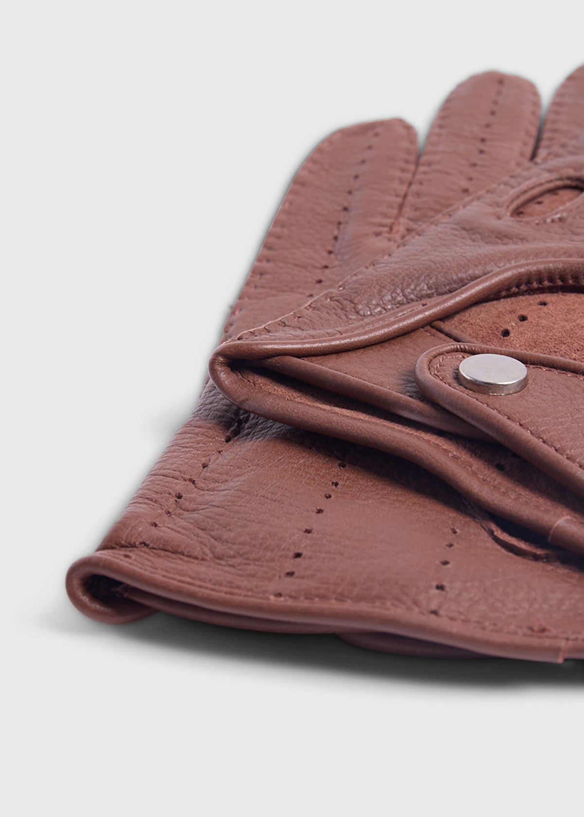 Deerskin Leather Driving Glove Beige - Paul Stuart