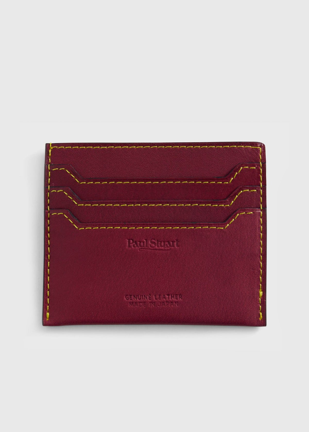 Flat Card Case Burgundy - Paul Stuart