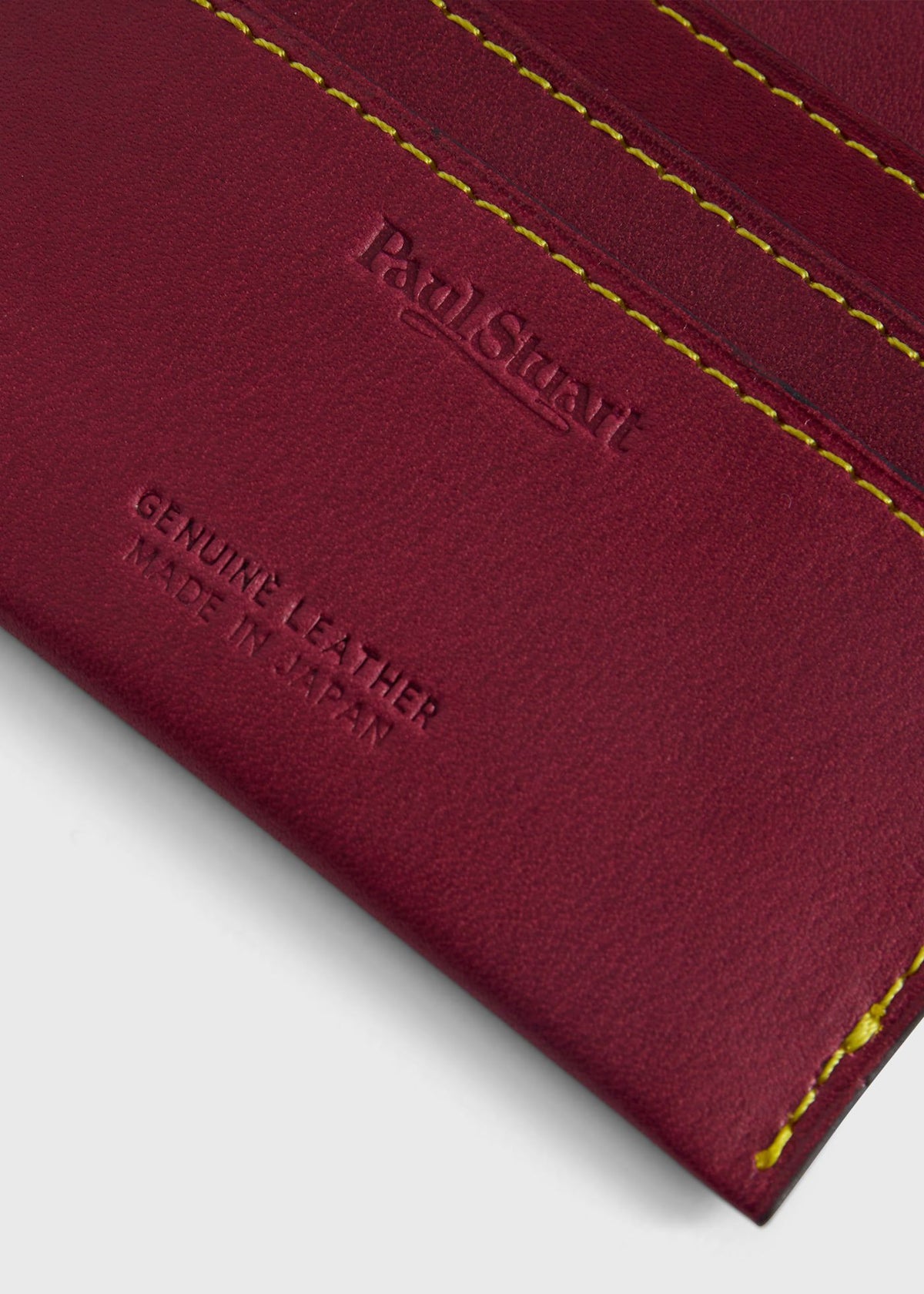 Flat Card Case Burgundy - Paul Stuart