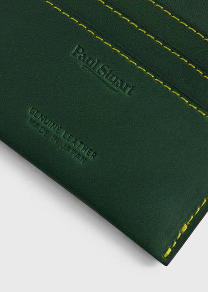 Flat Card Case Burgundy - Paul Stuart