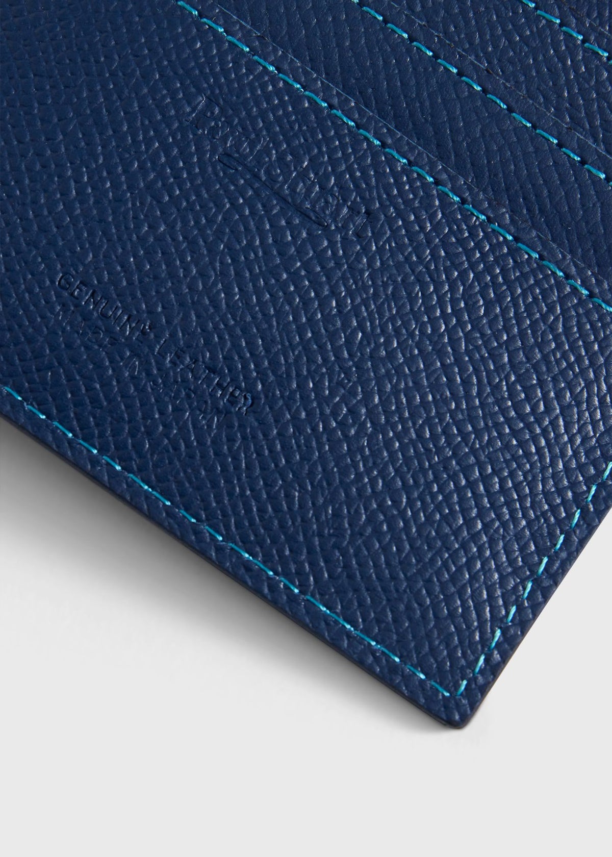 French Calf Money Clip Blue - Paul Stuart