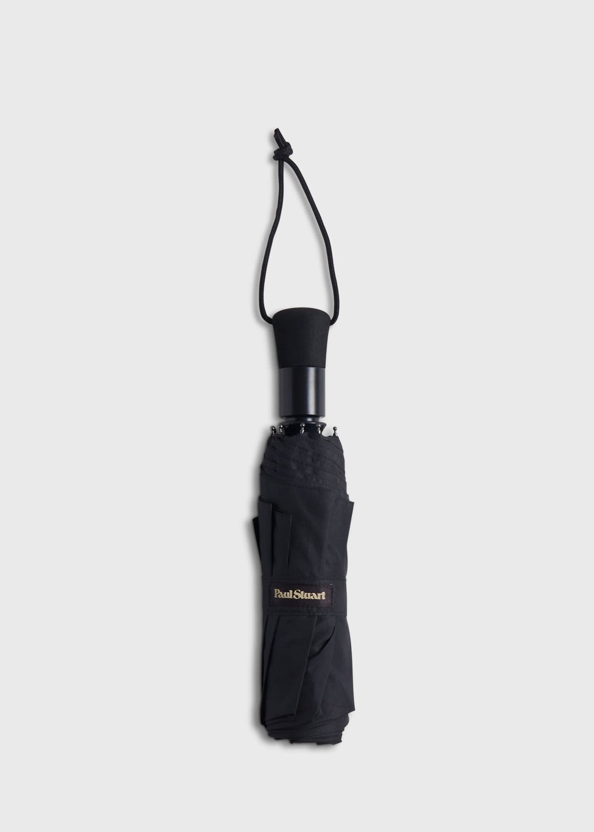 Black Windproof Umbrella Black - Paul Stuart