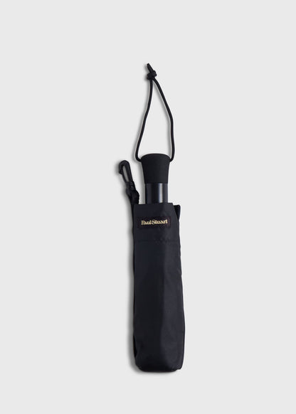 Black Windproof Umbrella Black - Paul Stuart