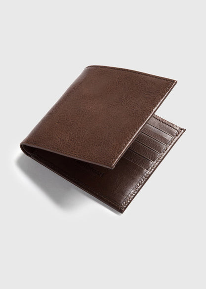 Vachetta Leather Hipster Wallet Black, unselectable - Paul Stuart