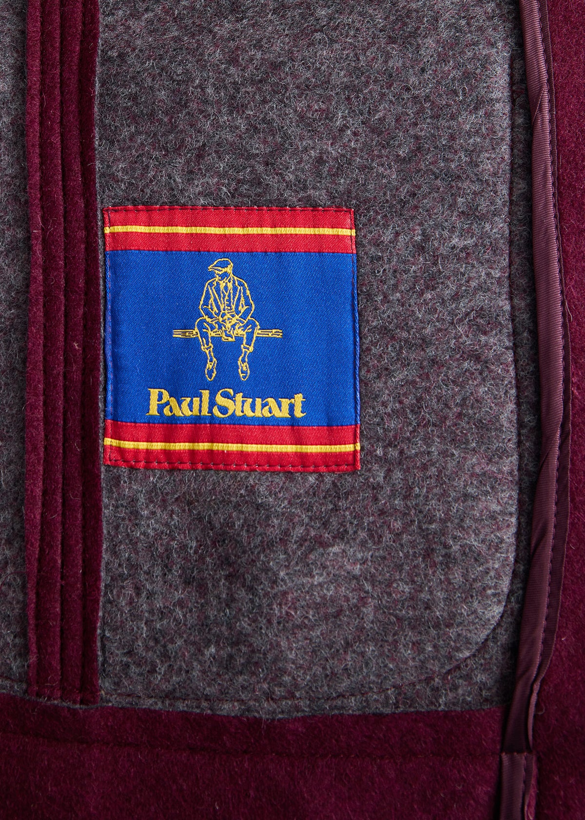 Wool Patch Pocket Jacket Wine - Paul Stuart
