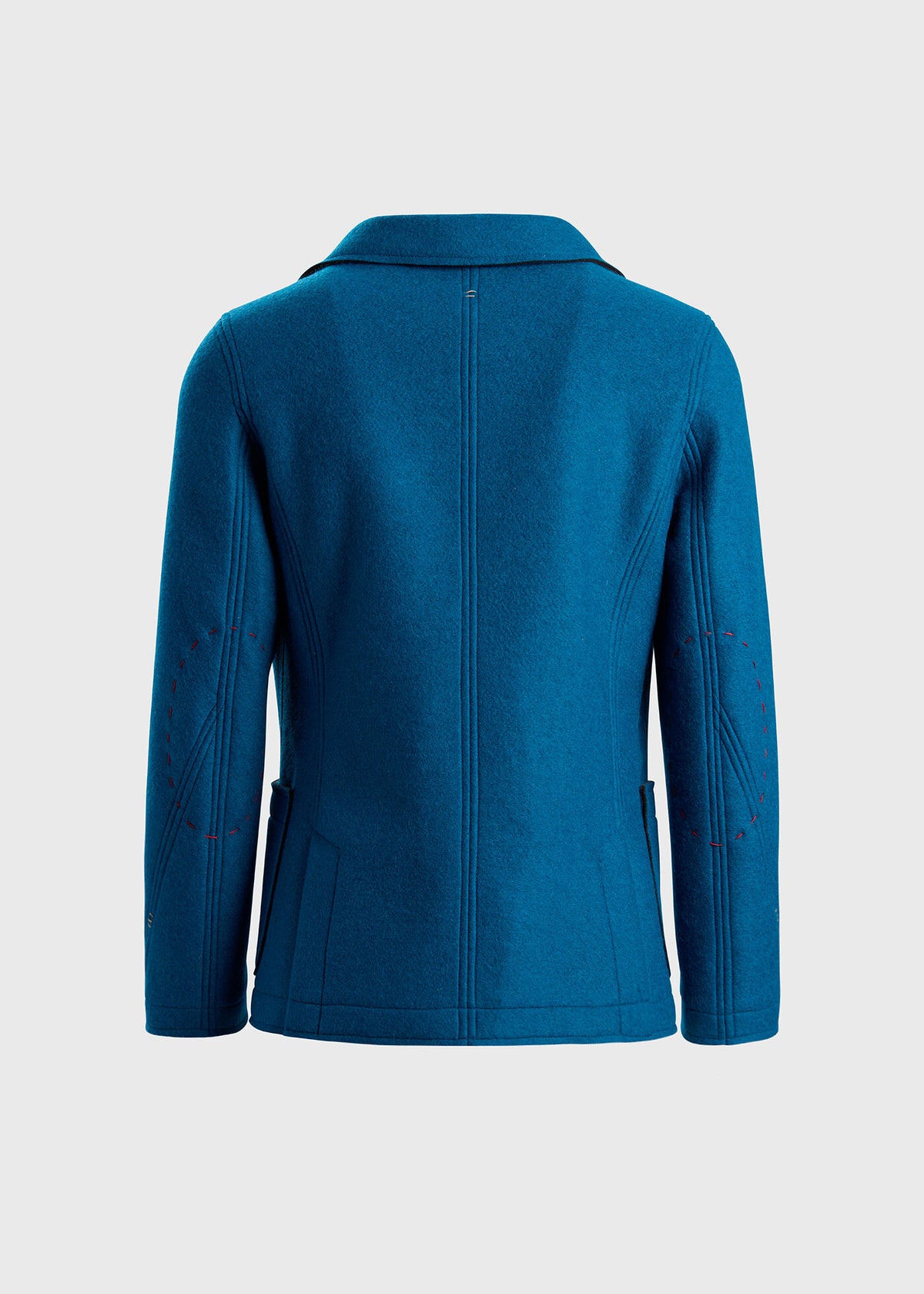 Wool Raw Edge Jacket Purple - Paul Stuart