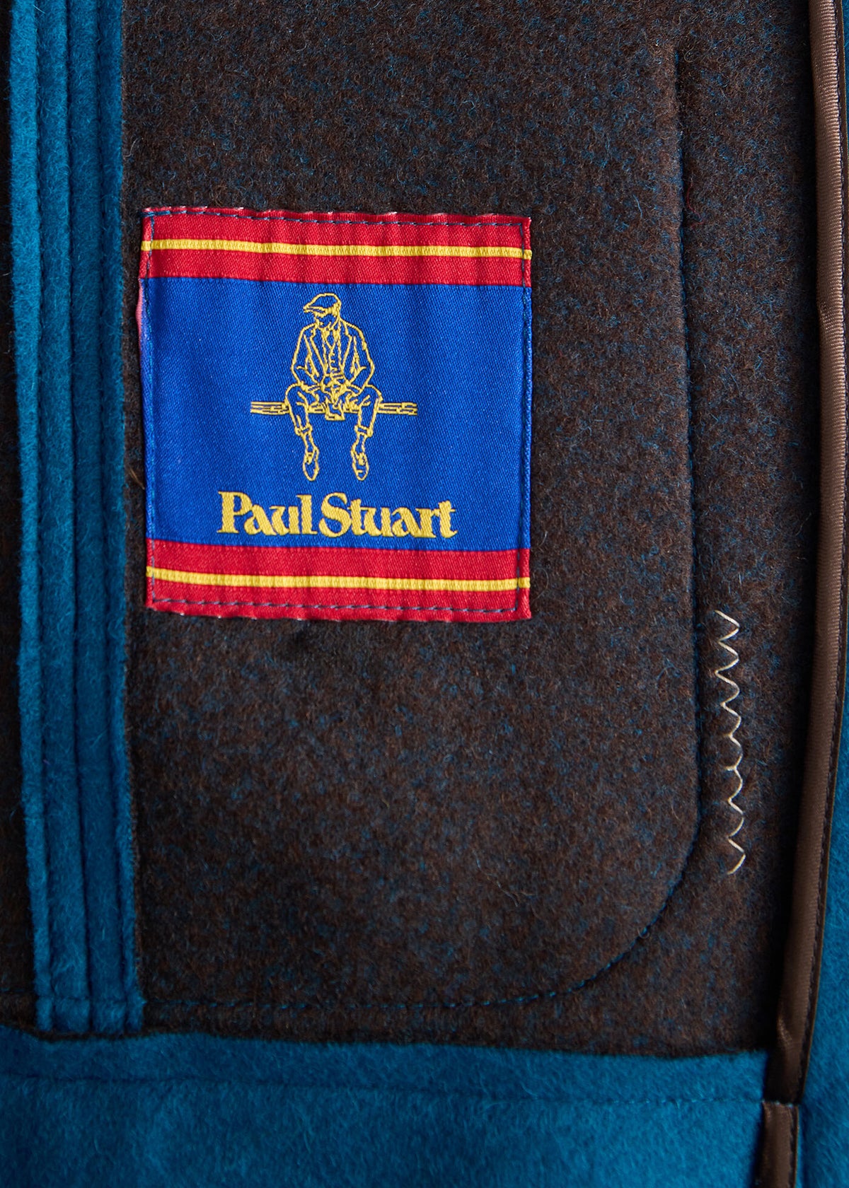 Wool Raw Edge Jacket Purple - Paul Stuart