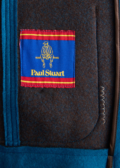 Wool Raw Edge Jacket Purple - Paul Stuart