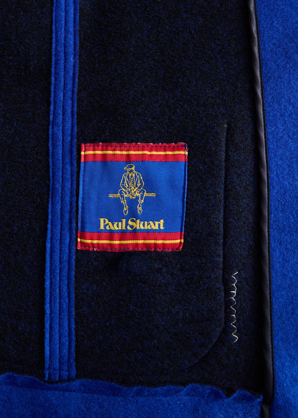 Wool Raw Edge Jacket Purple - Paul Stuart