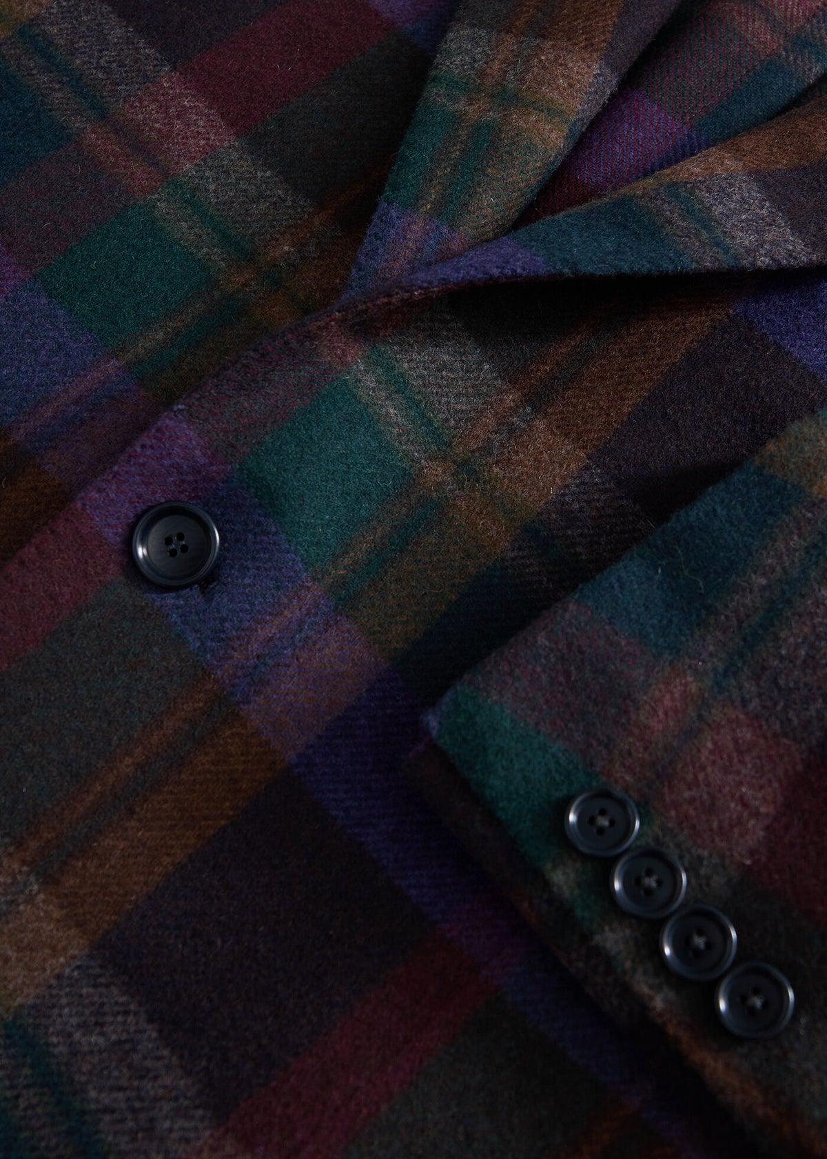 Bold Plaid Fall Jacket Dark Brown - Paul Stuart
