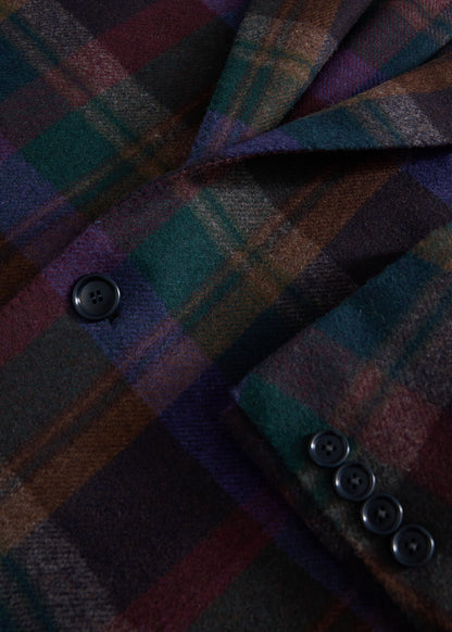 Bold Plaid Fall Jacket Dark Brown - Paul Stuart