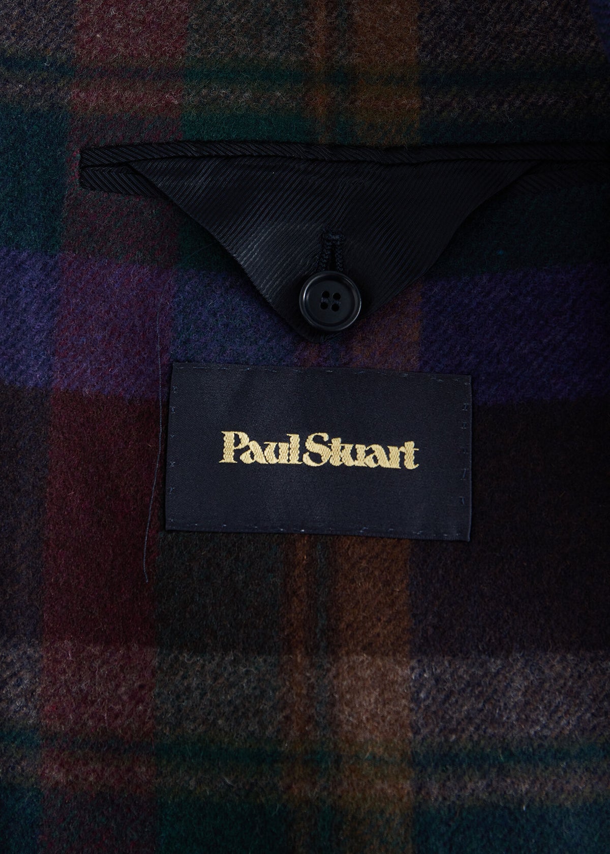 Bold Plaid Fall Jacket Dark Brown - Paul Stuart