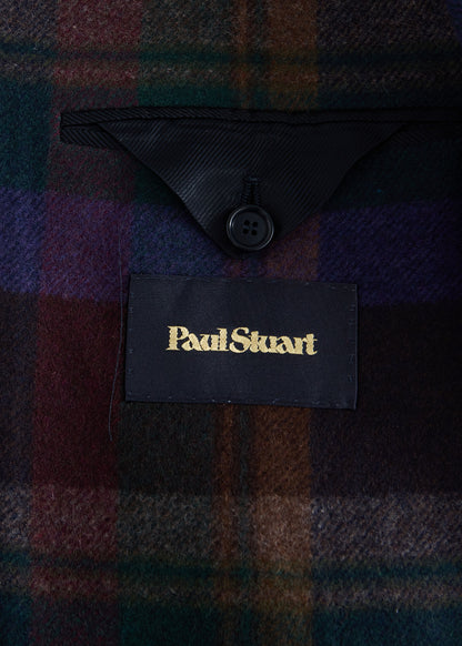 Bold Plaid Fall Jacket Dark Brown - Paul Stuart