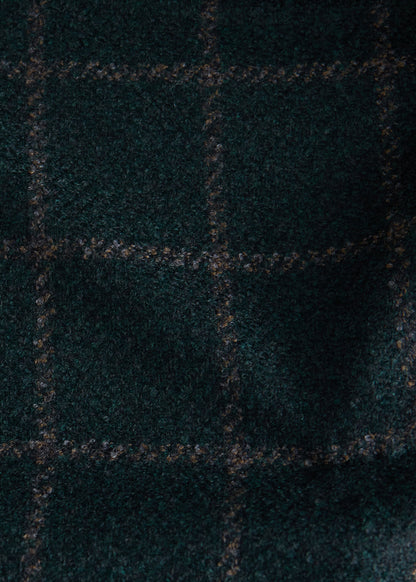 Tweed Windowpane Jacket Green - Paul Stuart