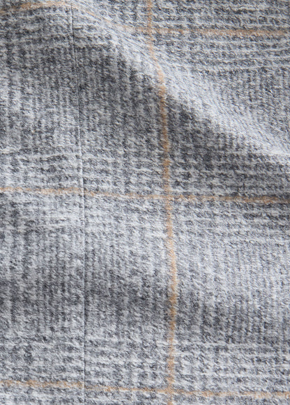 Jersey Plaid Soft Jacket Light Grey - Paul Stuart
