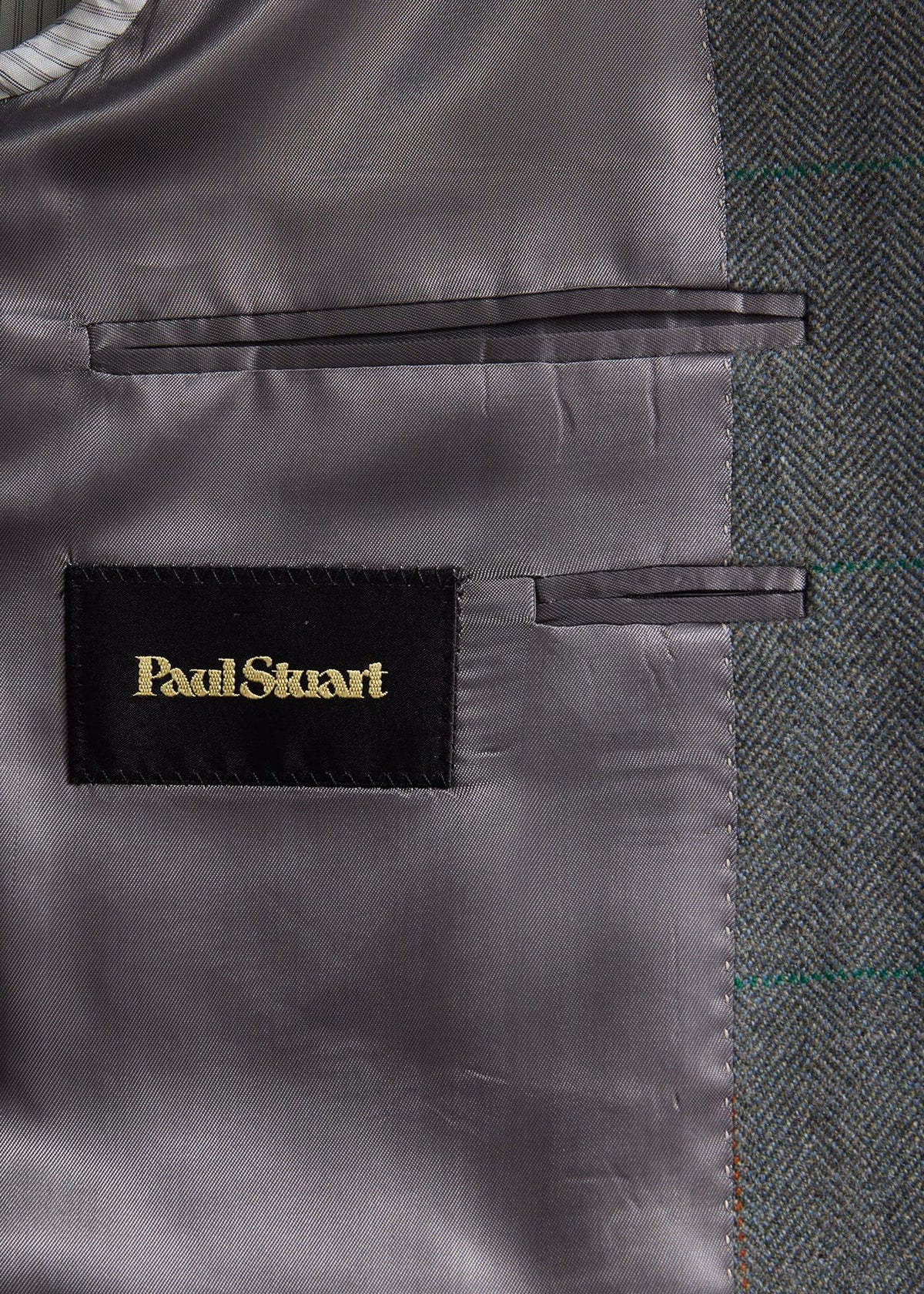 Cashmere Deco Herringbone Jacket Grey - Paul Stuart