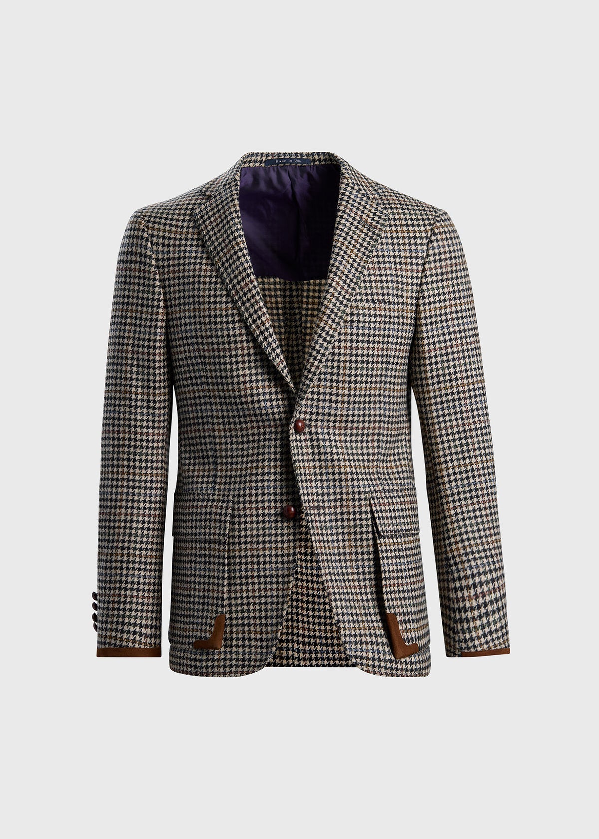 The Shetland Wool Highlander Jacket Black/White - Paul Stuart