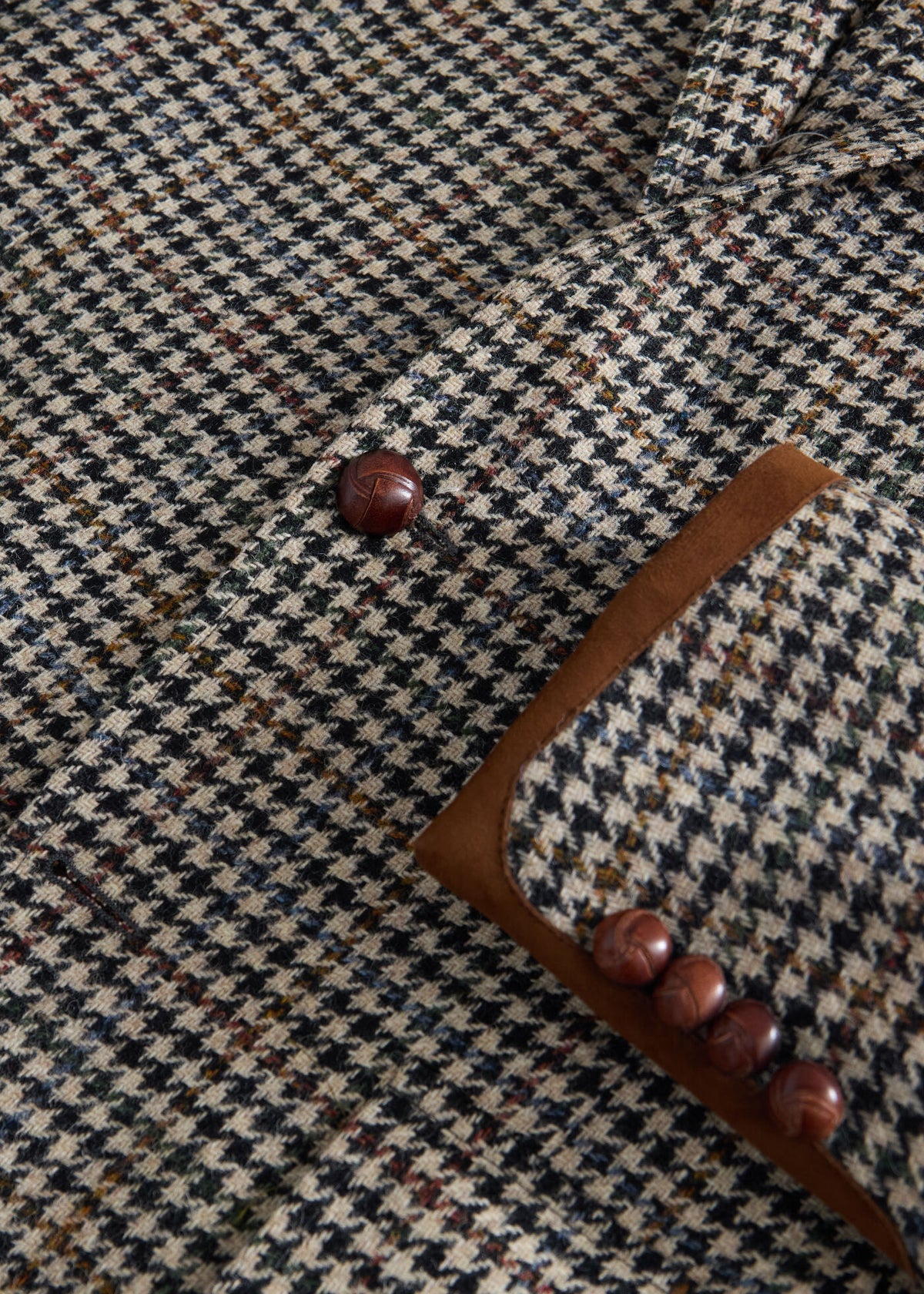 The Shetland Wool Highlander Jacket Black/White - Paul Stuart
