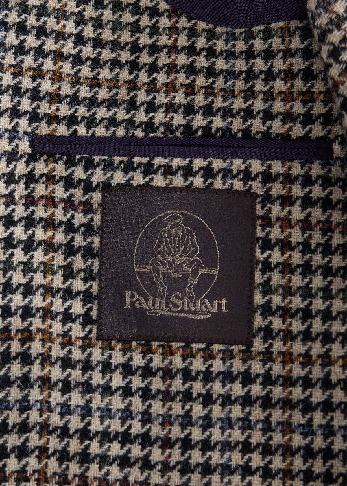 The Shetland Wool Highlander Jacket Black/White - Paul Stuart