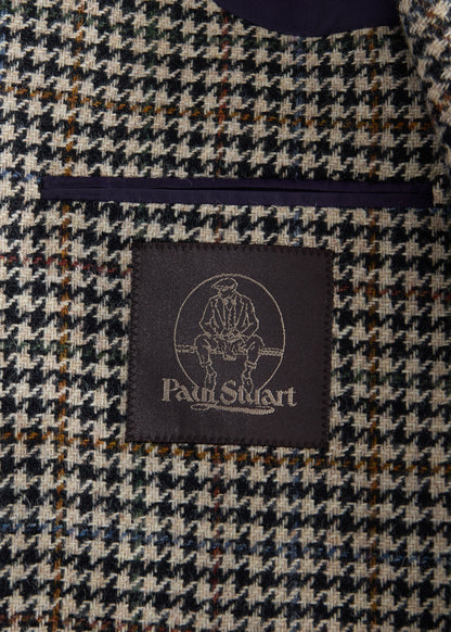 The Shetland Wool Highlander Jacket Black/White - Paul Stuart