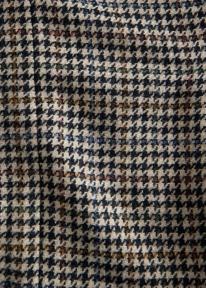 The Shetland Wool Highlander Jacket Black/White - Paul Stuart