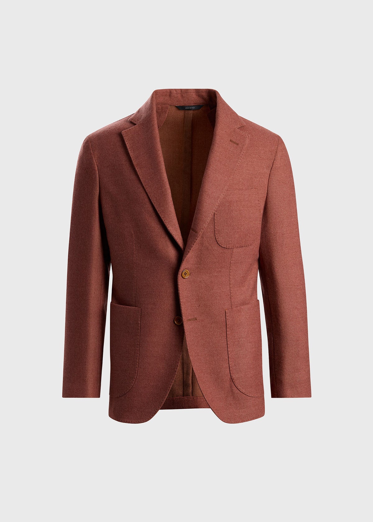 Wool & Cashmere Patch Pocket Jacket Gold - Paul Stuart