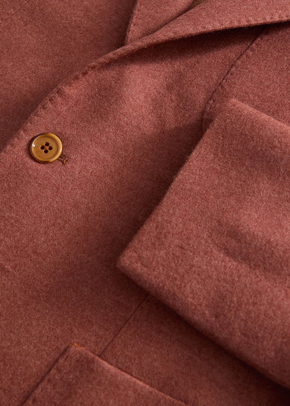 Wool & Cashmere Patch Pocket Jacket Gold - Paul Stuart