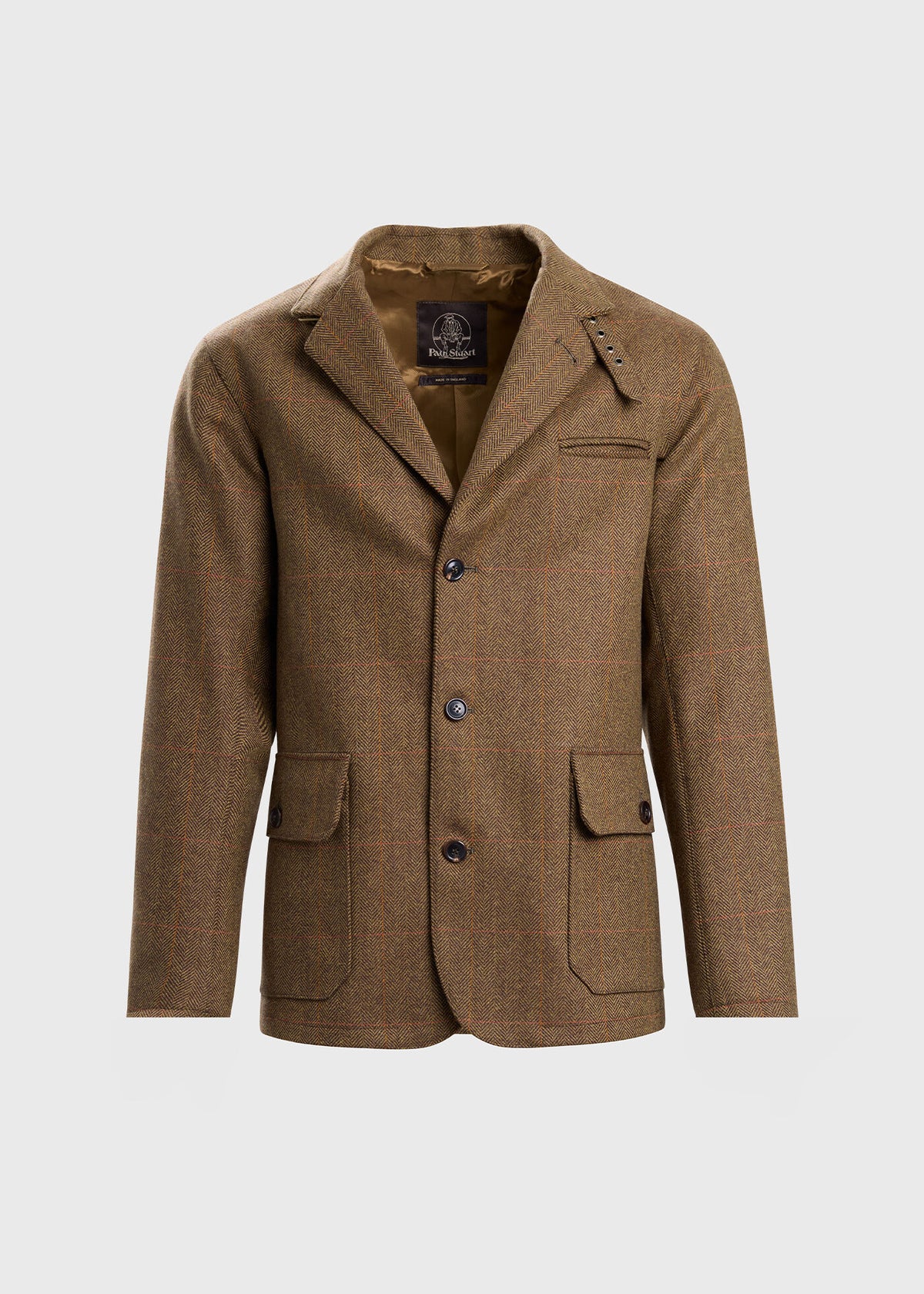 Wool Plaid Sportsman Jacket Olive - Paul Stuart