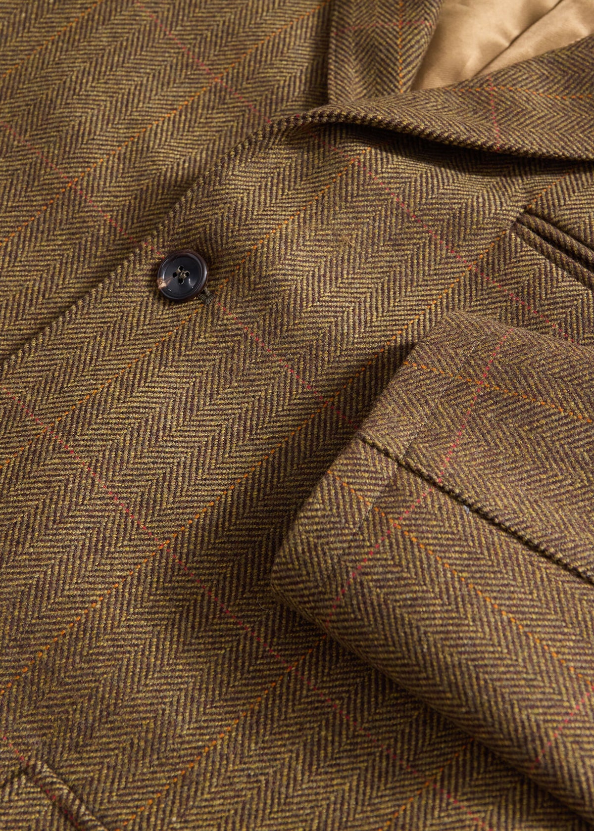 Wool Plaid Sportsman Jacket Olive - Paul Stuart