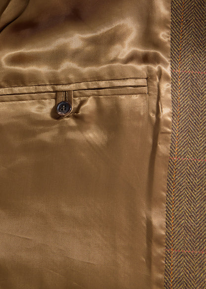 Wool Plaid Sportsman Jacket Olive - Paul Stuart