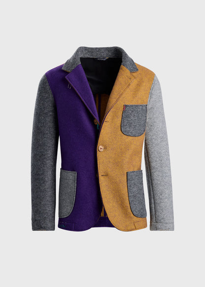 Colorblock Raw Edge Jacket Multi - Paul Stuart