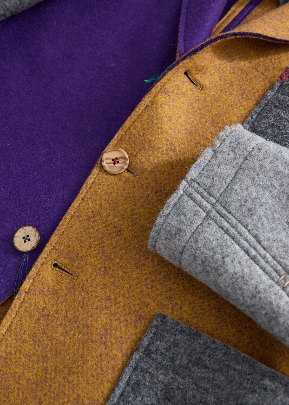 Colorblock Raw Edge Jacket Multi - Paul Stuart