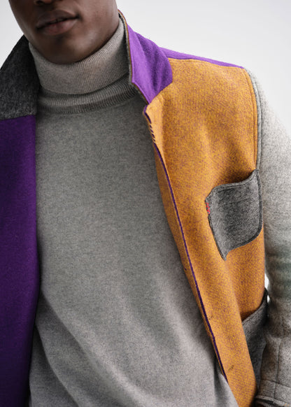 Colorblock Raw Edge Jacket Multi - Paul Stuart