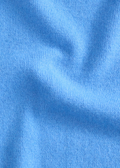 Single Breasted Knitted Cashmere Blazer Sky Blue - Paul Stuart
